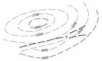 Seismic Contour Map with Weak Correlation